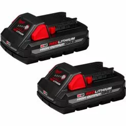 Milwaukee® 48-11-1837 M18® REDLITHIUM® High Output 3.0Ah Battery (2 Pack)