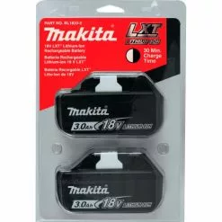 Makita® BL1830B-2 18V Li-Ion LXT Battery 3Ah Extended Capacity 2Pk -Power Tool Batteries Shop B251243 3
