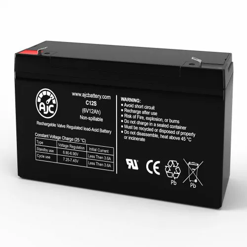 AJC Battery AJC® Roper 822 Lawn and Garden Replacement Battery 12Ah, 6V, F1 3 AJC Battery AJC® Roper 822 Lawn and Garden Replacement Battery 12Ah, 6V, F1