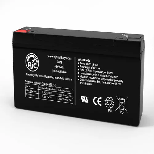 AJC Battery AJC® Toro 9-1 Lawn and Garden Replacement Battery 7Ah, 6V, F1 3 AJC Battery AJC® Toro 9-1 Lawn and Garden Replacement Battery 7Ah, 6V, F1