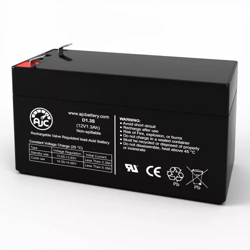 AJC Battery AJC® Roper 532048221 Lawn and Garden Replacement Battery 1.3Ah, 12V, F1 3 AJC Battery AJC® Roper 532048221 Lawn and Garden Replacement Battery 1.3Ah, 12V, F1