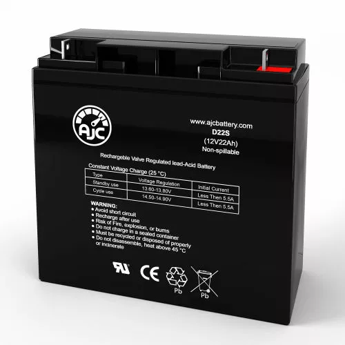 AJC Battery AJC® Husqvarna ZTH6215SPQL Lawn and Garden Replacement Battery 22Ah, 12V, NB 3 AJC Battery AJC® Husqvarna ZTH6215SPQL Lawn and Garden Replacement Battery 22Ah, 12V, NB