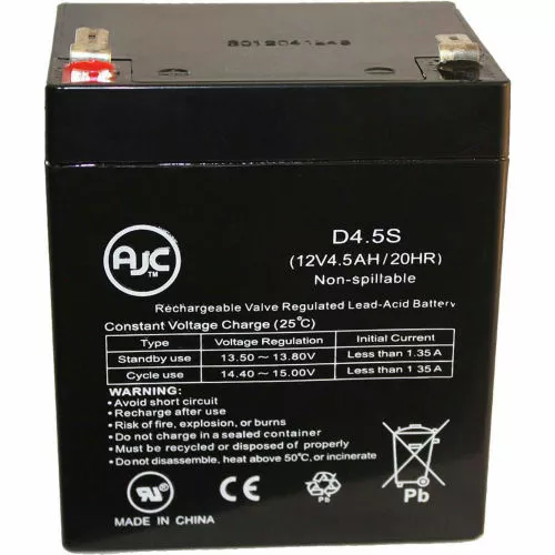 AJC Battery AJC® Black & Decker Acme243215 12V 4.5Ah Lawn and Garden Battery 3 AJC Battery AJC® Black & Decker Acme243215 12V 4.5Ah Lawn and Garden Battery