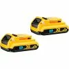 Dewalt® 20V MAX Compact XR Lithium Ion Battery Pack with Bluetooth (2 pack) -Power Tool Batteries Shop DWA DCB203BT 2