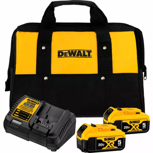 DeWALT® DCB205-2CK 20V MAX Starter Kit W/ (2-Pack) 5.0Ah Batteries, Charger & Bag 3 DeWALT® DCB205-2CK 20V MAX Starter Kit W/ (2-Pack) 5.0Ah Batteries, Charger & Bag
