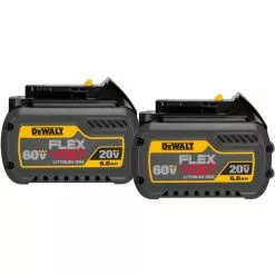 DeWALT® DCB606-2 20/60V Li-Ion Flexvolt Battery 6Ah Extended Capacity 2Pk -Power Tool Batteries Shop DWA DCB606 2